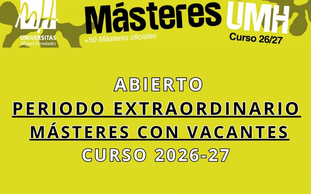 Últimas plazas en el Máster Universitario en Automatización y Telecontrol para la Gestión de Recursos Hídricos y Energéticos: abierto el periodo extraordinario de preinscripción
